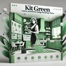 قالب KitGreen طراحی داخلی و آشپزخانه برای وردپرس