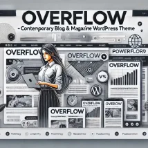 قالب Overflow قالب وردپرس مدرن برای مجلات آنلاین و وبلاگ‌ها