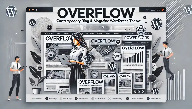 قالب Overflow قالب وردپرس مدرن برای مجلات آنلاین و وبلاگ‌ها