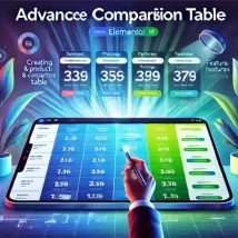 Advanced Comparison Table افزونه‌ جدول‌های مقایسه و قیمت‌گذاری در المنتور