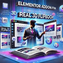 Elementor Addon for Real 3D FlipBook نمایش کتاب‌های سه‌بعدی در وردپرس با المنتور