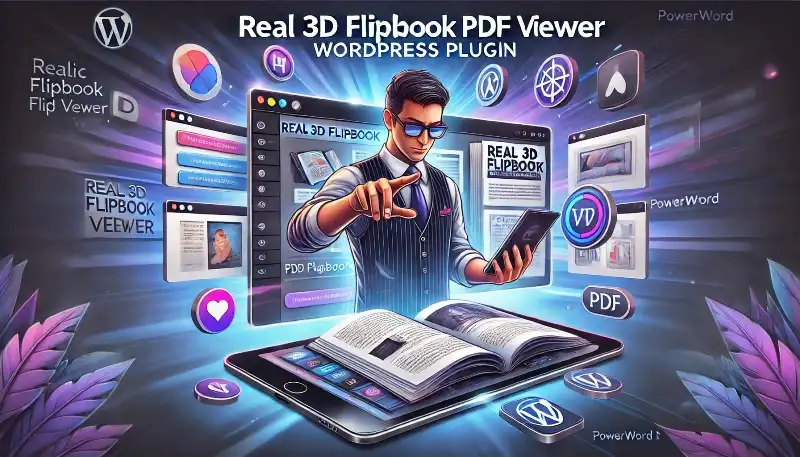 Real 3D FlipBook افزونه وردپرس برای نمایش حرفه‌ای PDF و کتاب‌های دیجیتال سه‌بعدی