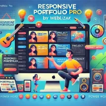 Responsive Portfolio Pro By Weblizar افزونه حرفه‌ای نمایش پورتفولیو برای وردپرس