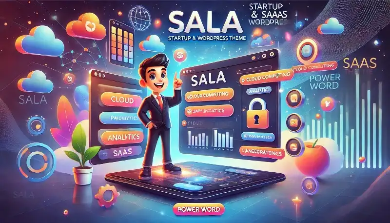 Sala بهترین قالب وردپرس برای استارتاپ‌ها و شرکت‌های SaaS