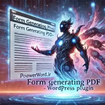 افزونه Form Generating PDF تبدیل فرم‌های وردپرس به فایل PDF