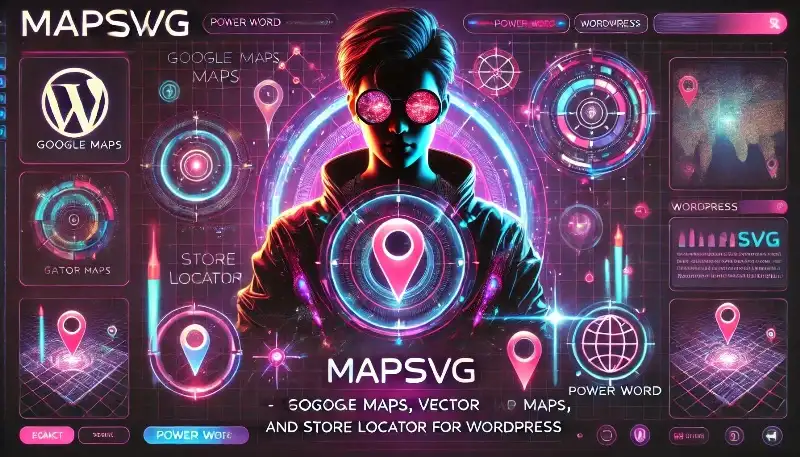 افزونه MapSVG نقشه‌های حرفه‌ای گوگل، وکتور و مکان‌یاب فروشگاه برای وردپرس