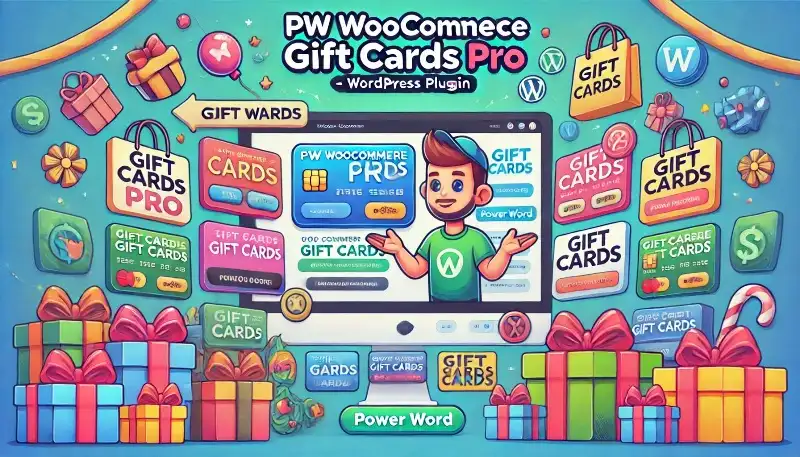 افزونه PW WooCommerce Gift Cards Pro کارت هدیه حرفه‌ای برای سایت ووکامرس