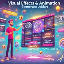 افزونه Visual Effects & Animation برای المنتور  طراحی صفحات حرفه‌ای با جلوه‌های بصری مدرن