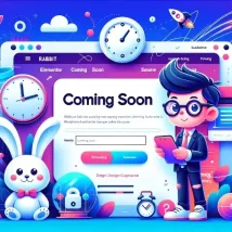 قالب Rabbit ایجاد صفحه Coming Soon با Elementor در وردپرس