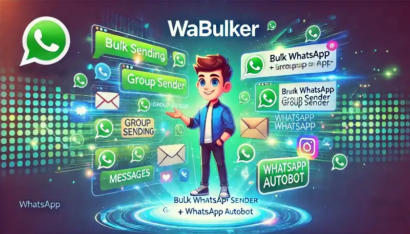 نرم‌افزار WaBulker ارسال انبوه و گروهی واتساپ با ربات‌های خودکار برای ویندوز (.NET)