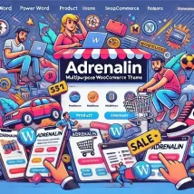 Adrenalin قالب وردپرس فروشگاهی چندمنظوره حرفه‌ای برای ووکامرس
