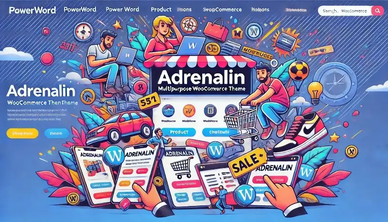 Adrenalin قالب وردپرس فروشگاهی چندمنظوره حرفه‌ای برای ووکامرس