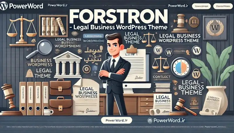 Forstron قالب وردپرس حرفه‌ای برای سایت‌های حقوقی و مشاوره‌ای