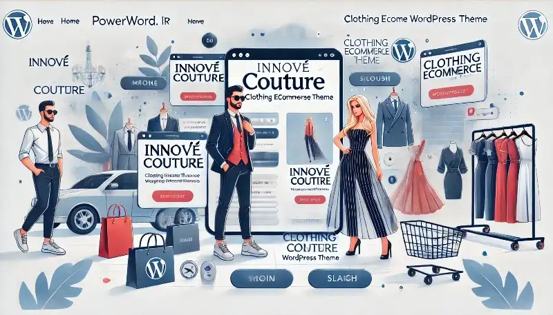 Innové Couture قالب وردپرس فروشگاهی لوکس برای لباس و مد