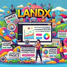 LandX قالب وردپرس حرفه‌ای ساخت لندینگ پیج برای اپلیکیشن و بازاریابی