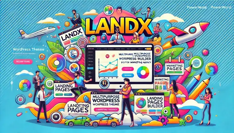 LandX قالب وردپرس حرفه‌ای ساخت لندینگ پیج برای اپلیکیشن و بازاریابی