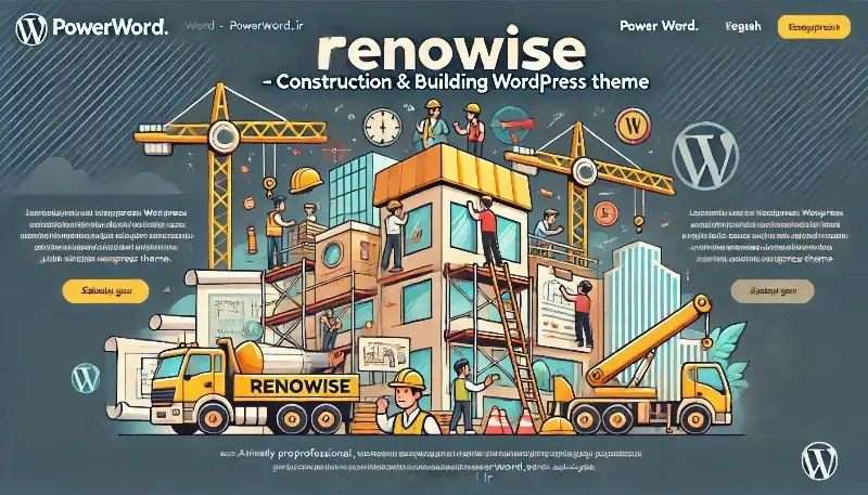 RenoWise قالب وردپرس حرفه‌ای ساخت سایت‌های ساختمانی و بازسازی