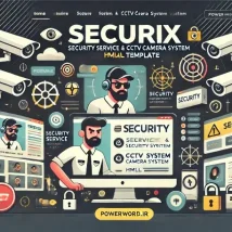Securix قالب HTML حرفه‌ای برای خدمات امنیتی و سیستم‌های نظارتی