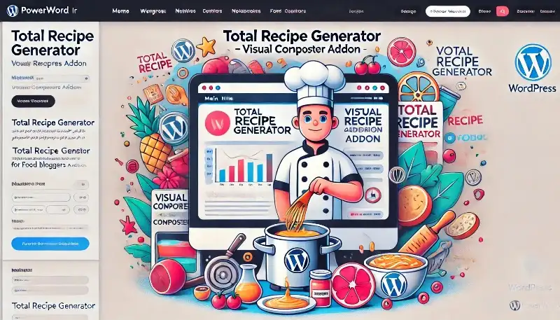 Total Recipe Generator افزونه ساخت دستور پخت حرفه‌ای و سئوشده با ویژوال کامپوزر