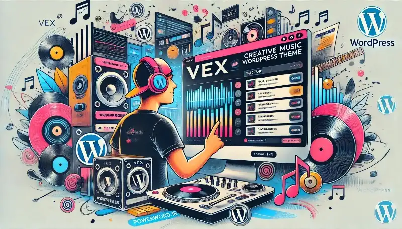 Vex قالب حرفه‌ای موزیک وردپرس برای خواننده، آهنگ‌ساز و دی‌جی با پخش زنده و فروشگاه