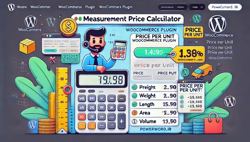 WooCommerce Measurement Price Calculator افزونه قیمت‌گذاری محصولات متری، وزنی و حجمی با فرم ورودی دلخواه