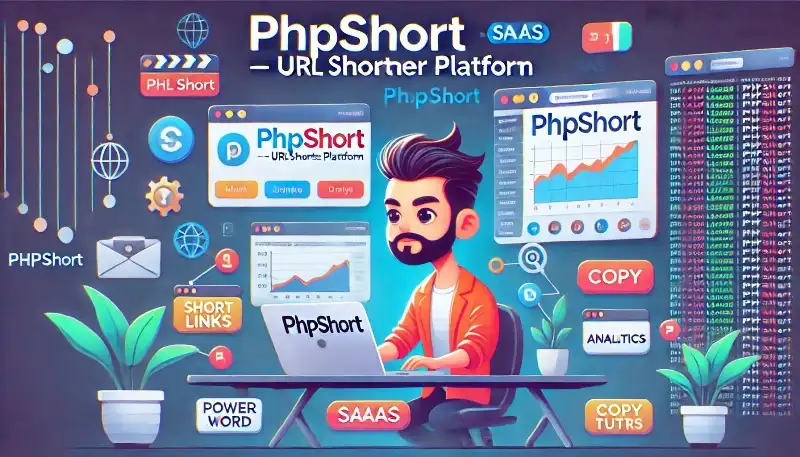 phpShort اسکریپت کوتاه‌کننده لینک حرفه‌ای با آنالیز دقیق، برندینگ اختصاصی و هدف‌گذاری پیشرفته