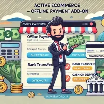 ادآن Offline Payment برای اکتیو ایکامرس با امکان ثبت دستی تراکنش