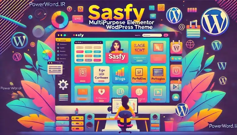 قالب Sasfy طراحی حرفه‌ای سایت وردپرس با المنتور و بدون کدنویسی