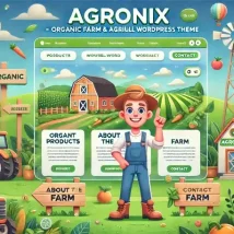 Agronix قالب وردپرس ارگانیک و کشاورزی برای مزرعه‌داران، بازارچه‌ها و فروشگاه‌های طبیعی