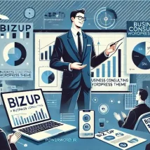 Bizup قالب شرکتی وردپرس با طراحی حرفه‌ای برای مشاوره و خدمات مالی