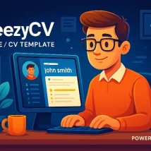 BreezyCV قالب HTML واکنش‌گرا برای ساخت رزومه، پورتفویو و برند شخصی آنلاین