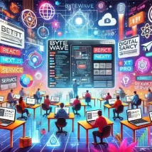 Bytewave قالب React و Next.js حرفه‌ای برای آژانس‌های دیجیتال و تیم‌های فناوری