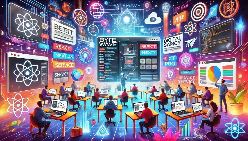 Bytewave قالب React و Next.js حرفه‌ای برای آژانس‌های دیجیتال و تیم‌های فناوری