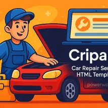 Cripar قالب HTML واکنش‌گرا برای تعمیرگاه خودرو و خدمات مکانیکی حرفه‌ای
