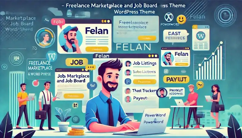 Felan قالب وردپرس فریلنس مارکت‌پلیس و کاریابی حرفه‌ای با امکانات کامل