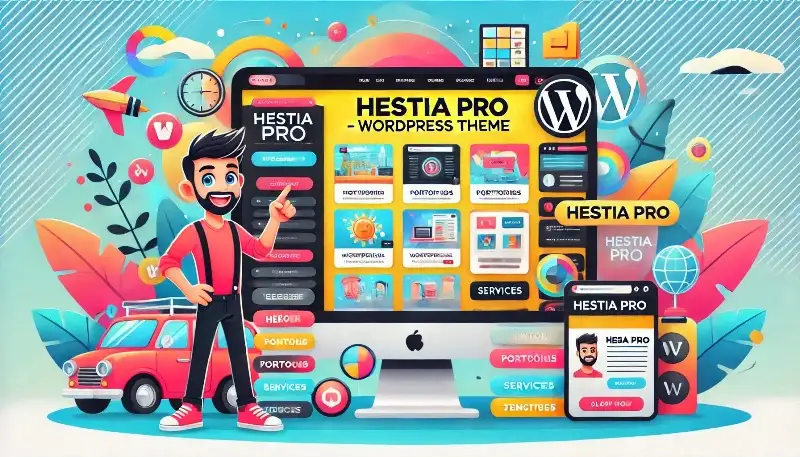 Hestia Pro قالب وردپرس متریال برای سایت‌های شرکتی، فروشگاهی و شخصی با طراحی سریع و حرفه‌ای