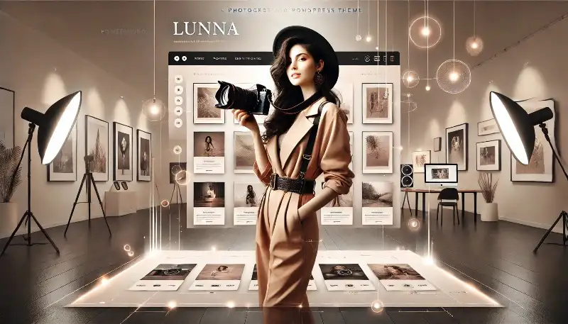 Lunna قالب وردپرس مینیمال برای نمایش حرفه‌ای پورتفولیوی عکاسی