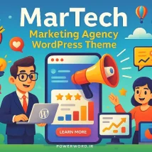MarTech قالب وردپرس حرفه‌ای برای آژانس‌های بازاریابی، سئو، دیجیتال و مشاوره کسب‌وکار