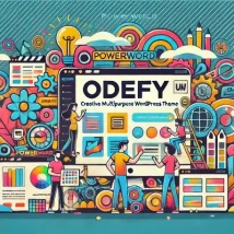 Odefy قالب وردپرس خلاقانه و چندمنظوره با طراحی خاص برای برندهای متفاوت