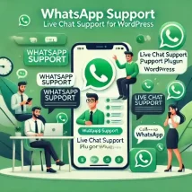 WordPress WhatsApp Support افزونه پشتیبانی آنلاین واتساپ برای وردپرس با چند اپراتور و دکمه چت قابل تنظیم