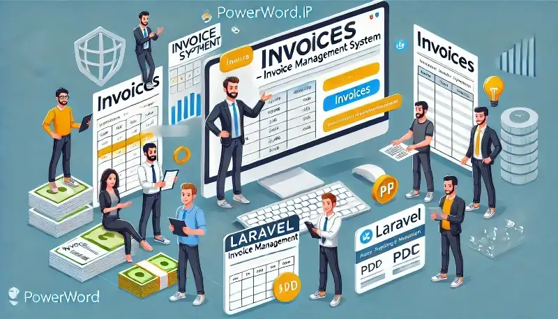 اسکریپت Invoices برای لاراول با مدیریت کامل فاکتور، مشتری و گزارش مالی