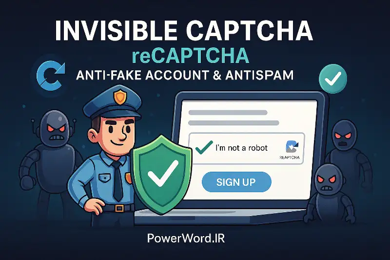 افزونه Invisible CAPTCHA برای پرستاشاپ | امنیت نامرئی و ضداسپم حرفه‌ای