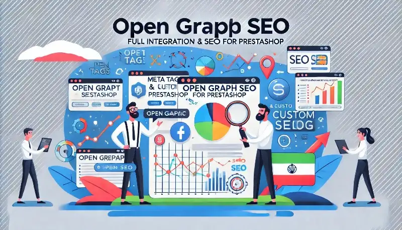 افزونه Open Graph SEO پرستاشاپ برای پیش‌نمایش حرفه‌ای لینک‌ها در شبکه‌های اجتماعی