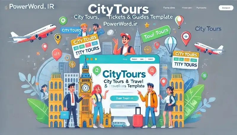 قالب HTML CityTours برای سایت گردشگری، فروش تور و معرفی خدمات سفر