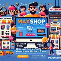 قالب MaxShop فروشگاه وردپرس حرفه‌ای برای محصولات الکترونیکی با المنتور و ووکامرس