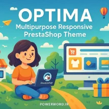 قالب Optima – قالب چندمنظوره پرستاشاپ با بیش از ۱۱۳ دموی حرفه‌ای، طراحی واکنش‌گرا و ماژول‌های فروش پیشرفته