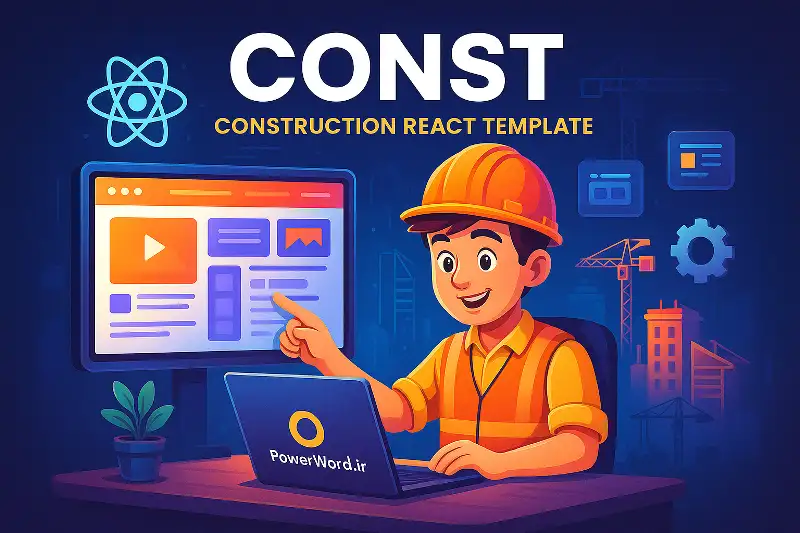 قالب React ساختمانی Const | تمپلیت سریع و حرفه‌ای برای شرکت‌های عمرانی