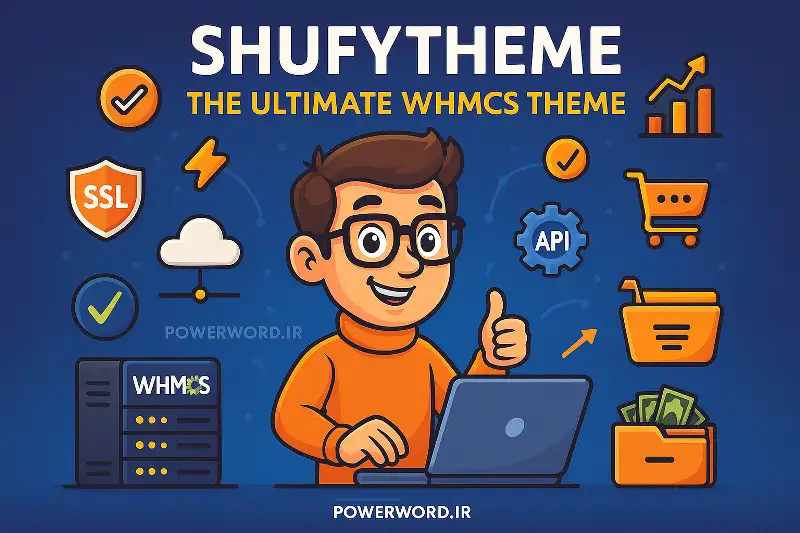 قالب ShufyTheme – پوسته WHMCS با طراحی واکنش‌گرا، دارک مود، و امکانات سئوی داخلی برای برندهای حرفه‌ای