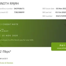 قبض Etisalat امارات PDF برای وریفای صرافی، کیف پول دیجیتال و حساب بانکی
