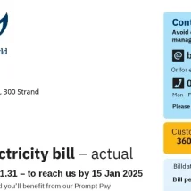 قبض برق British Gas انگلستان (PDF) مناسب وریفای دیجیتال و اثبات آدرس